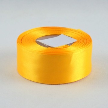 Taśma atłasowa 38mm/32m ŻÓŁTA