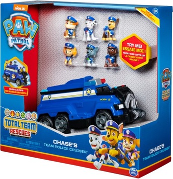 PSI PATROL WIELKI POJAZD RADIOWÓZ + 6 FIGUREK