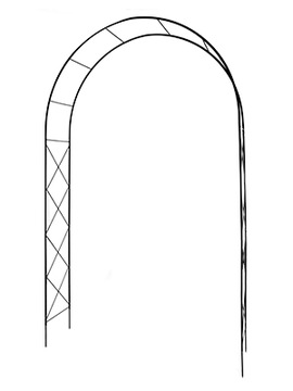 Арочная садовая пергола 255 см, опоры для роз.