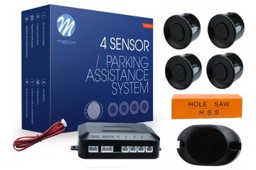 SENZOR PARKOVÁNÍ CP17 18MM BUZZER 4X STŘÍBRNY