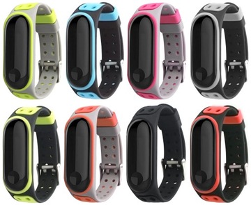 XIAOMI BAND4 opaska zamienna MIĘKKA 2xKLAMRA różne