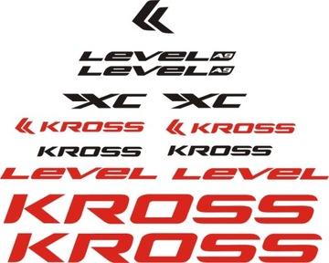 KROSS LEVEL A9 XC naklejki 53-1G RÓŻNE KOLORY