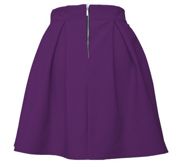 ПОЛЬСКАЯ ФИОЛЕТОВАЯ ЮБКА С ДВОЙНЫМ ТОРФОМ, 38 М