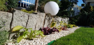 ГРЫСЬ ГРАВИЙ Белый Марианский Камень для Сада 20 кг