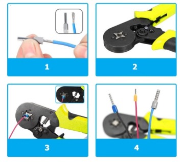 ИНСТРУМЕНТ ДЛЯ ОБЖИМА КАБЕЛЬНЫХ ПУЛЬЦ, ЩИПЦЫ