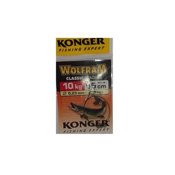 KONGER PRZYPON WOLFRAMOWY 15cm 10kg 0,23mm 2szt