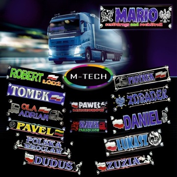 Светодиодная табличка 50х14 LED грузовик ЦВЕТНОЙ НАБОР