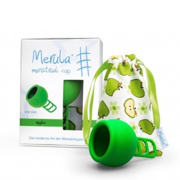 Kubeczek menstruacyjny, One Size, zielony, Merula