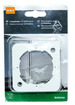 OBI SKRZYNKA RAMKA NATYNKOWA GNIAZDA RTV BIAŁA