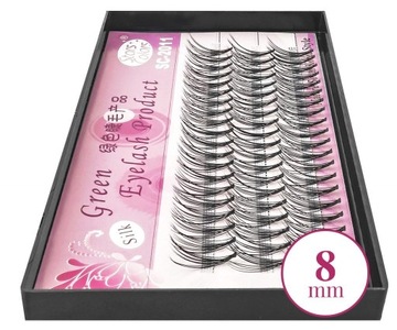 РЕСНИЦЫ НАТУРАЛЬНЫЕ ШЕЛКОВЫЕ 60 ШТ. 8 мм