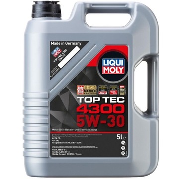LIQUI MOLY TOP TEC 4300 5W30 5L ORYGINAŁ NIEMIECKI