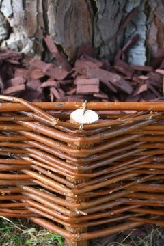 Забор из плетеного частокола закругленный 30/45 [см]