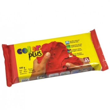 Glinka CZERWONA masa samoutwardzalna PLUS 0,5 kg