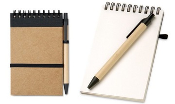 Kieszonkowy eko notes 80 kartek z recyklingu!!