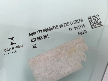 AUDI OE 8S7845201 SKLO (OKNO) DVEŘE