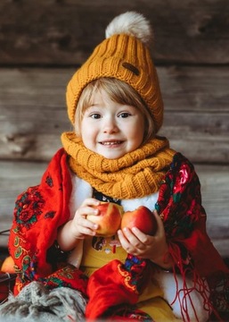 Детский КОМПЛЕКТ Шапка + утеплитель ЦВЕТА 48-58 см