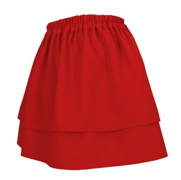 RU КРАСНАЯ ЮБКА МНОГОСЛОЙНАЯ ЮБКА РАЛЛИ