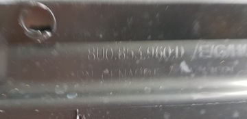 AUDI Q3 12-16 LIŠTA DVEŘE PRAVÝ PŘEDNÍ 8U0853960D