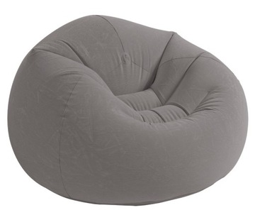 Pufa Fotel szary dmuchany powietrzem 68579 Intex