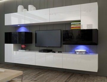 Meblościanka Zestaw Meble Salon Połysk szafka 1B