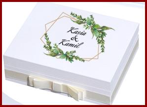 Коробка для обручальных колец, конверты и гостевая книга