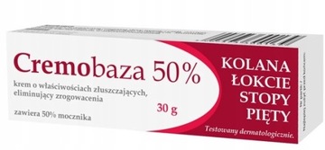 CREMOBAZA 50% KREM Z MOCZNIKIEM NA ZROGOWACENIA