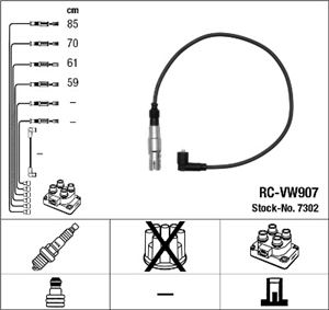 КАБЕЛИ ЗАЖИГАНИЯ NGK RC-VW907 VW POLO SEAT AROSA