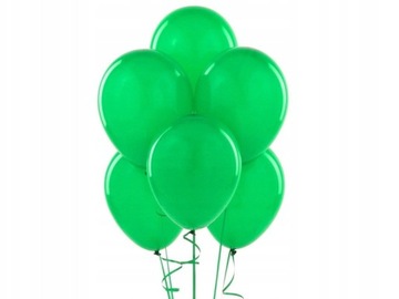 Balony Średnie Zielone 20 Sztuk Urodziny 1-99