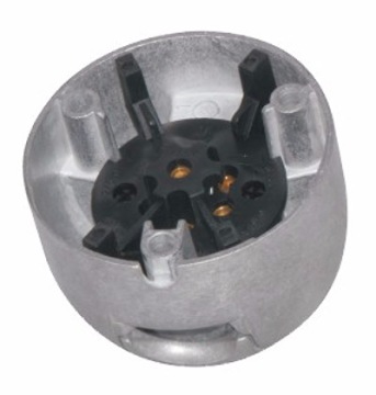 РОЗЕТКА ТРЕЙЛЕРНОГО КРЮКА 7 ШТ. + РЕЗИНА + ВИНТЫ