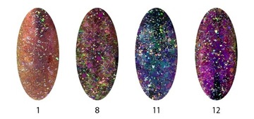 Цвета пыли с эффектом лазерного мерцания