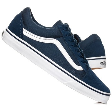 Vans Old Skool Suede Oryginał Trampki, Buty Granat