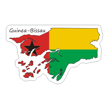 Naklejka GWINEA BISSAU na Walizkę Auto Moto Flaga
