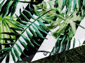 БАЛКОННАЯ сетка на заказ TROPICAL LEAVES STRIPES POS