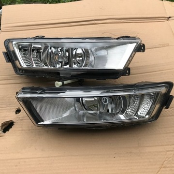 SKODA RAPID 12-18 halogeny z Led DRL lewy i prawy