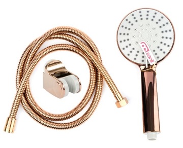 ROSE GOLD słuchawka wąż prysznicowy miedziany