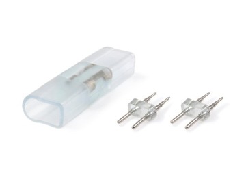 ZŁĄCZKA DO TAŚM LED NEON 8X16MM KRÓTKA DWUSTRONNA