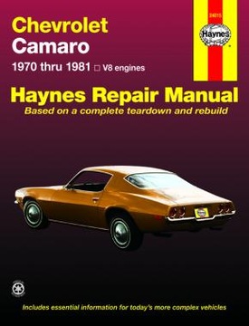 Chevrolet Camaro II (1970-1981) Książka napraw