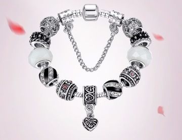 Zestaw beads do bransoletka modułowa PANDORA 12szt