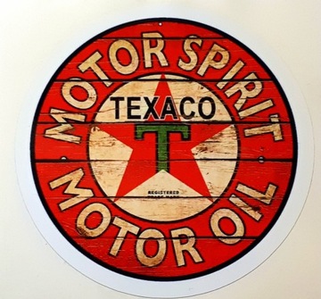 TEXACO MOTOR SPIRIT MOTOR OIL - naklejka