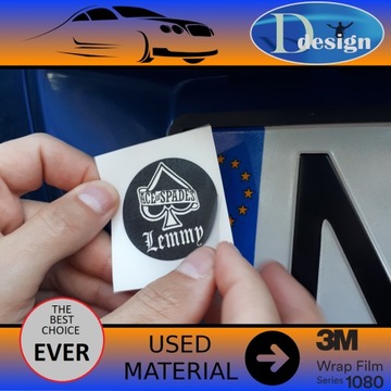 Наклейка Motorhead ACE OF SPADES 4,5 см x 4,3 см