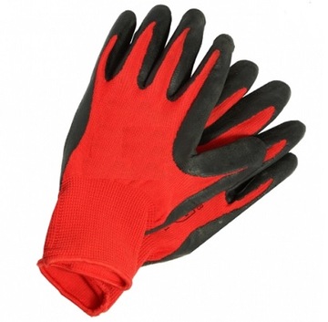 Rękawice ochronne robocze NYLON LATEX mocne