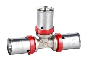 Trójnik redukcyjny pex 32x25x32 ALUPEX zaciskana