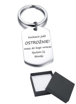 Breloczek dla kierowcy Z GRAWEREM WZORY + gratis
