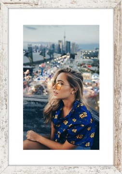 RAMA DREWNIANA NA ZDJĘCIA RAMKA FOTO A4 21x29,7 cm
