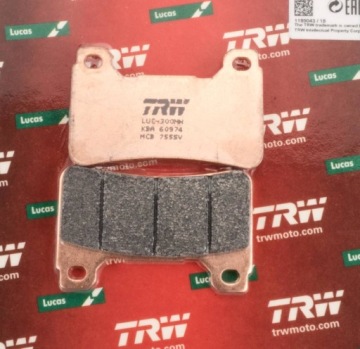 Комплект тормозных колодок TRW, дисковый тормоз MCB755SV