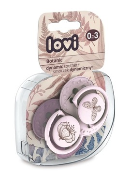 Динамическая силиконовая соска LOVI 0-3 м 2 шт Botanic Girl