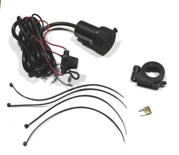 12 В USB-РОЗЕТКА ДЛЯ МОТОЦИКЛА, ЗАРЯДНОЕ УСТРОЙСТВО ДЛЯ ТЕЛЕФОНА, GPS, Скутер, Квадроцикл, Багги