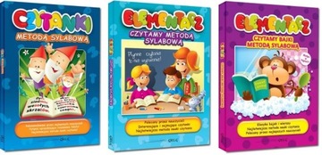 3x Elementarz Czytamy Metodą Sylabową Czytanki BR