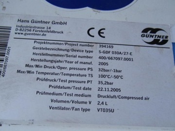 CHŁODNICA PAROWNIK GUNTNER GDF030A/27-E MOC 2,6kW