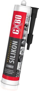 CX80 Silikon EKOLOGICZNY temp 380°C SZARY 310ml